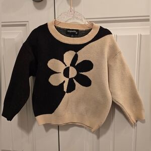 Girls Flower Sweater
